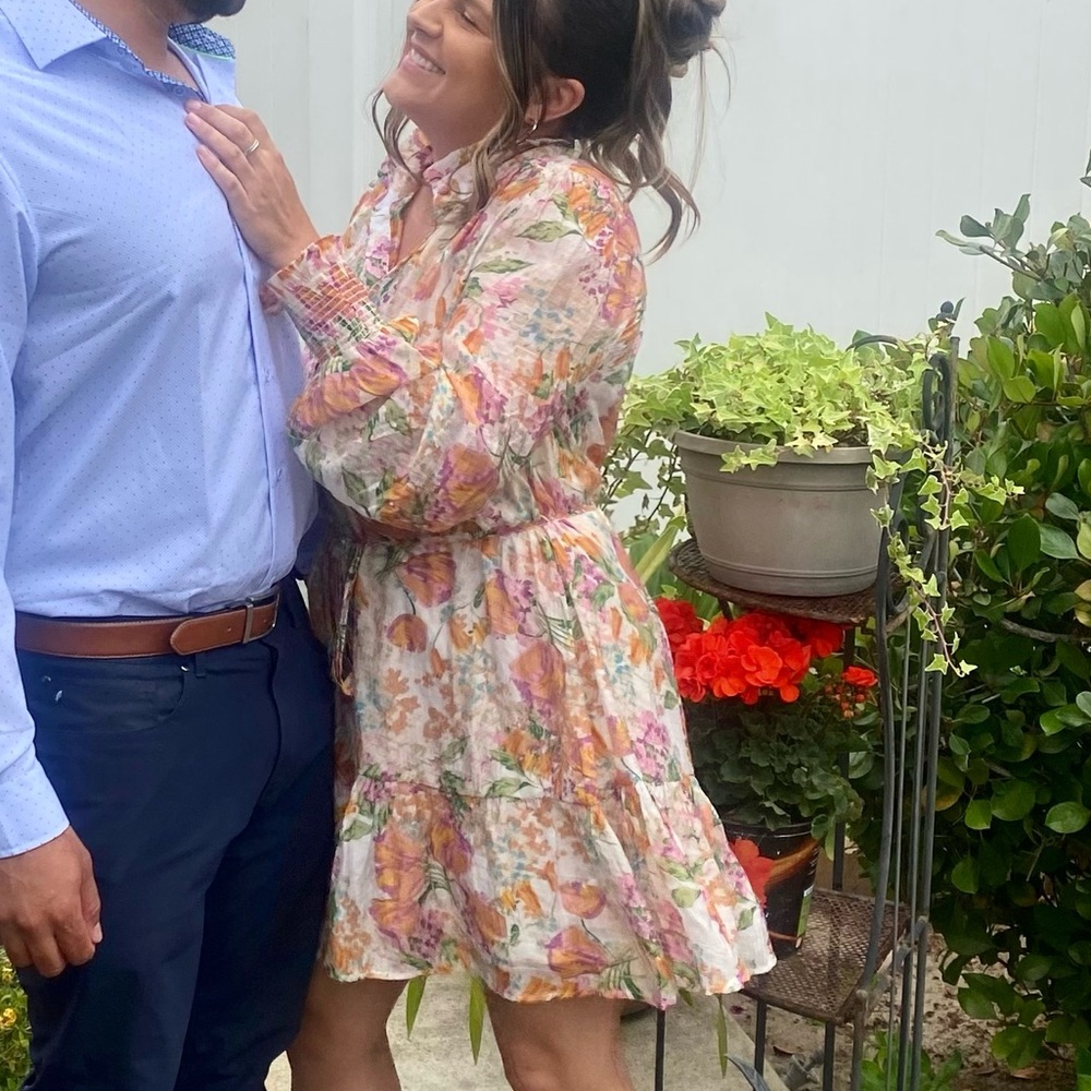 Stitch and feather Aubrette Floral Mini Dress